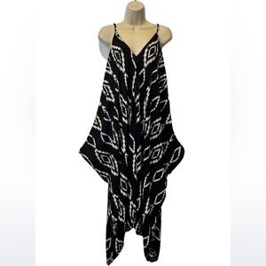 Wide Leg V neck flowy spaghetti strap romper jumpsuit